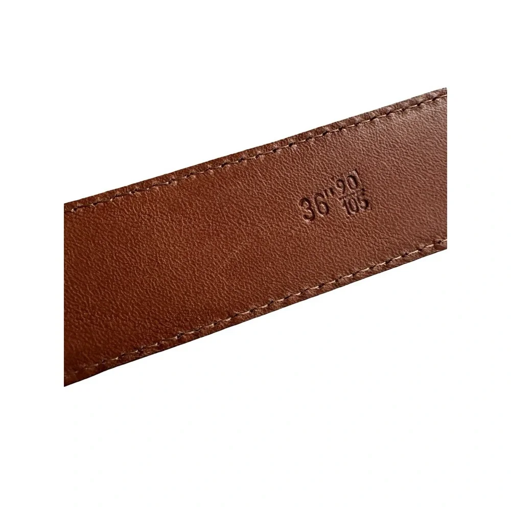 Bespoke Brown American Alligator Belt 1.25 Inch Solid Brass Buckle Made in Italy